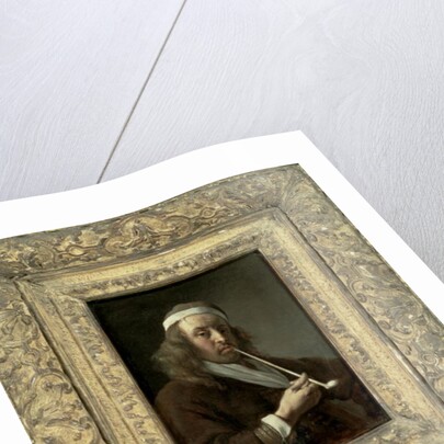 Portrait of a man, said to be the artist by Gabriel Metsu