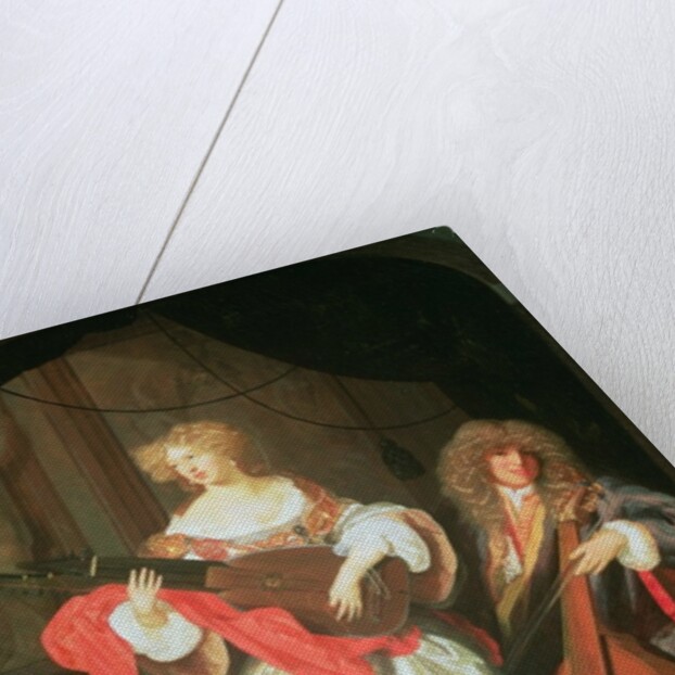 A couple making music by Adriaan van der Werff