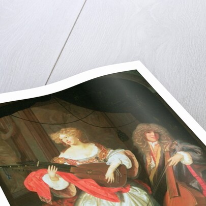 A couple making music by Adriaan van der Werff