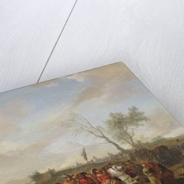 An army on the march by Philips Wouwermans or Wouwerman