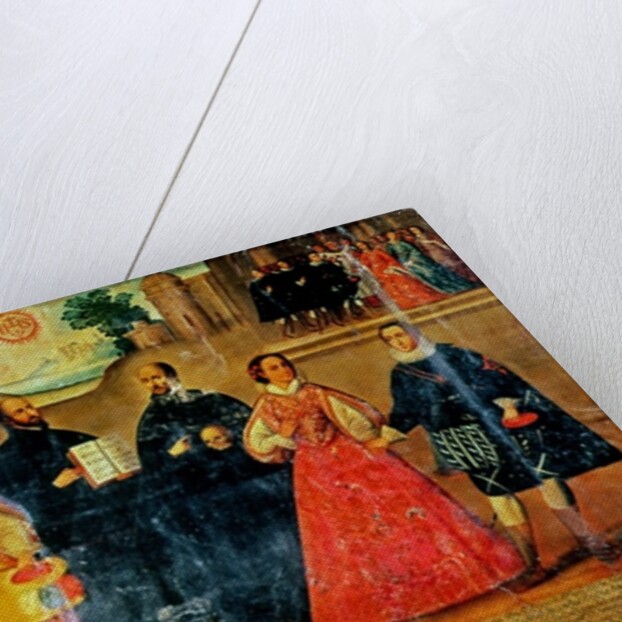 Double wedding between two Inca women and two Spaniards in 1558, c.1750 by Spanish School