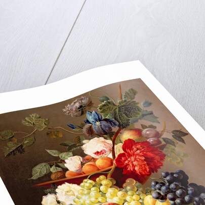 Still life with fruit and flowers by Anthony Obermann