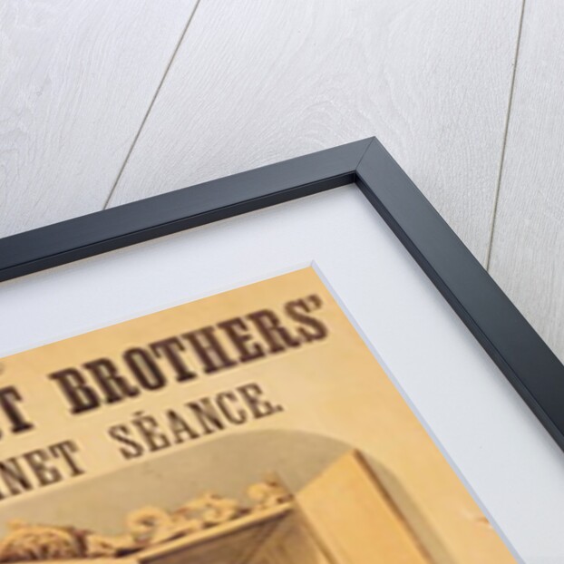 Poster advertising a psychic performance by the Davenport Brothers, 1865 by English School