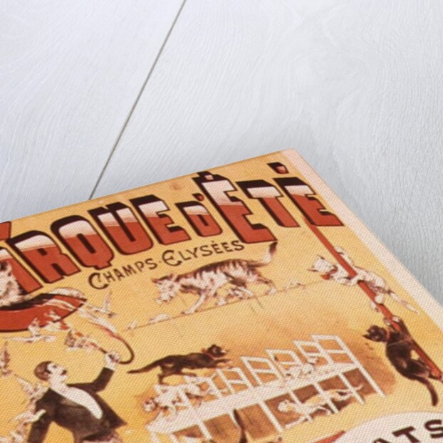 Poster advertising the Cirque d'Ete in the Champs Elysees, late 19th century by French School