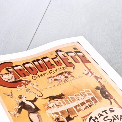 Poster advertising the Cirque d'Ete in the Champs Elysees, late 19th century by French School