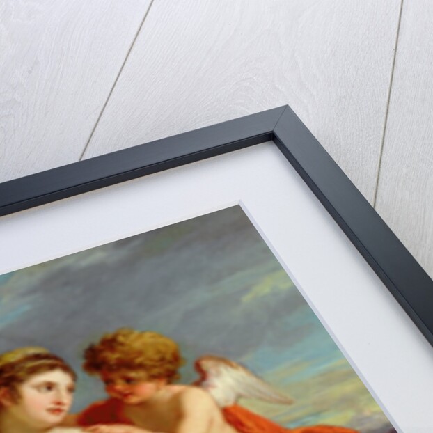 Sappho inspired by Love by Angelica Kauffman