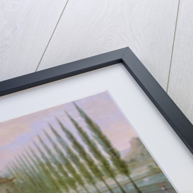 Detail of elegant figures playing musical instruments around a maypole by Pieter Gysels