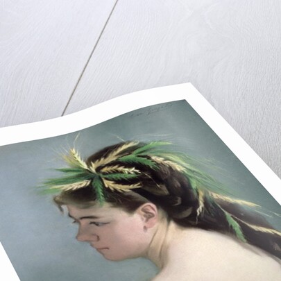 Portrait of a Girl holding a Sparrow by Eva Gonzales