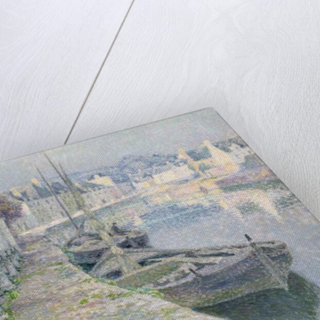 The Gravel Boats by Henri Eugene Augustin Le Sidaner