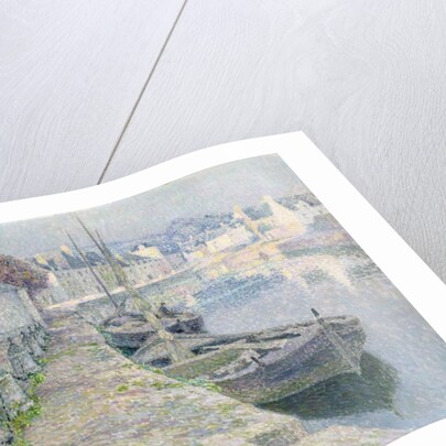 The Gravel Boats by Henri Eugene Augustin Le Sidaner