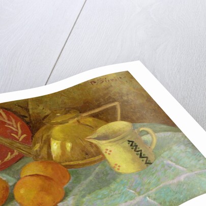 Still Life with Fruit and a Pitcher or Synchronization in Yellow, 1913 by Paul Serusier