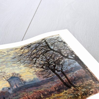 Landscape near Louveciennes, 1873 by Alfred Sisley