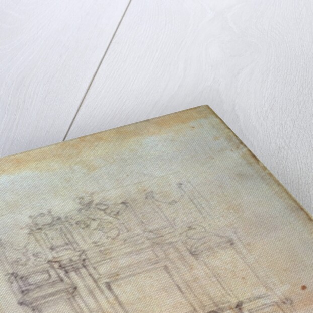 Inv. L859 6-25-823. R. Design for a tomb by Michelangelo Buonarroti