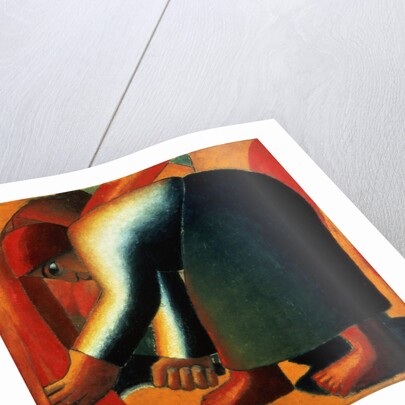 Woman Cutting, c.1900 by Kazimir Severinovich Malevich