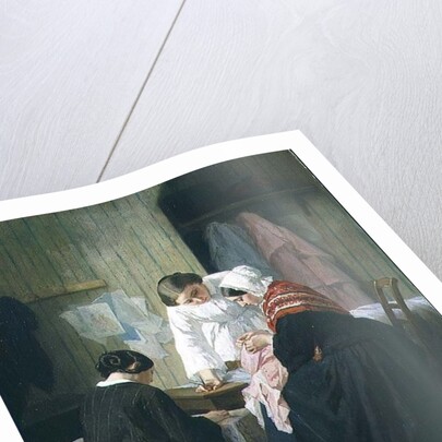 Ladies Sewing by Jules Trayer