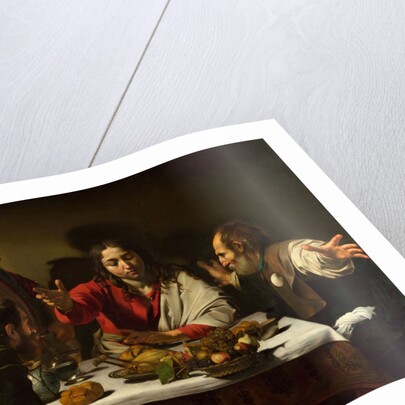 The Supper at Emmaus, 1601 by Michelangelo Merisi da Caravaggio