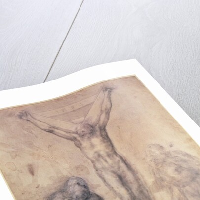 Inv.1895-9-15-509 Recto W.81 Study for a Crucifixion by Michelangelo Buonarroti
