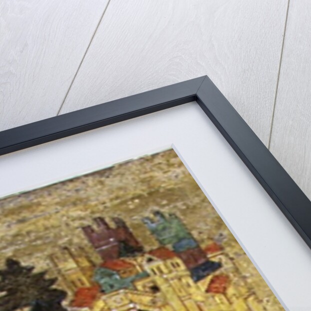 The Entry into Jerusalem, Russian icon from the iconostasis in the Cathedral of St. Sophia, Novgorod School, 14th century by Anonymous