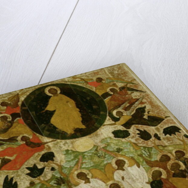 The Ascension of Our Lord, Russian icon from the Malo-Kirillov Monastery, Novgorod School, 1543 by Novgorod School