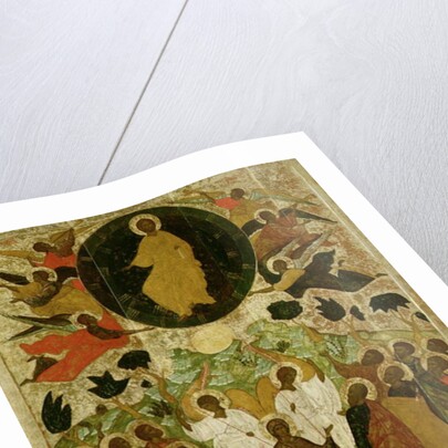 The Ascension of Our Lord, Russian icon from the Malo-Kirillov Monastery, Novgorod School, 1543 by Novgorod School