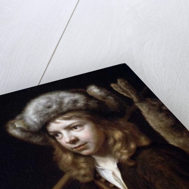 A Young Sportsman with a Dead Mallard and Hare by Wallerant Vaillant