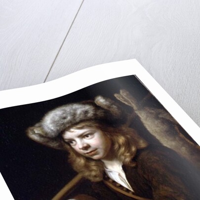 A Young Sportsman with a Dead Mallard and Hare by Wallerant Vaillant