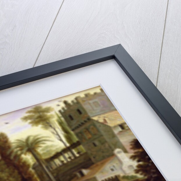 Landscape with Shepherds and the Supper at Emmaus by Marten Ryckaert