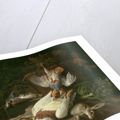 Still of Game and Vegetables by Hieronymus the Elder Galle