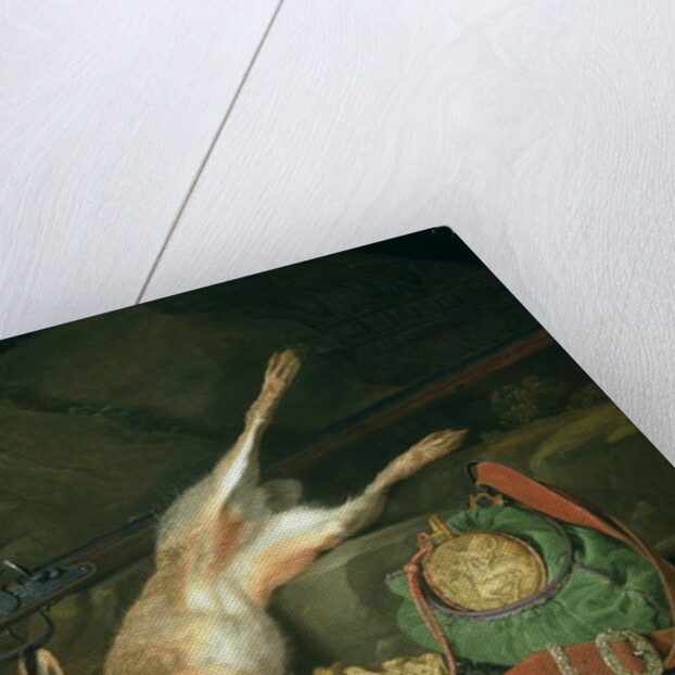 Still Life of a Hare with Hunting Equipment by Hieronymus the Elder Galle