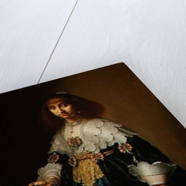 Portrait of a Lady in an Elaborate Embroidered Costume, 1640 by Hercules Sanders