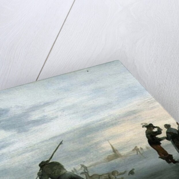 Winter Landscape with Skaters by Dutch School