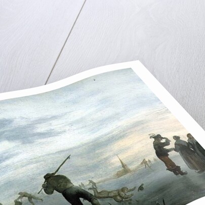 Winter Landscape with Skaters by Dutch School