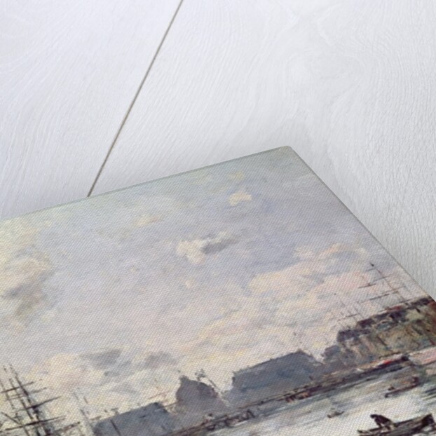 The Port of Trade, Le Havre, 1892 by Eugene Louis Boudin