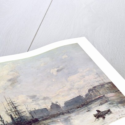 The Port of Trade, Le Havre, 1892 by Eugene Louis Boudin