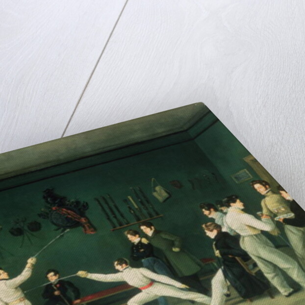 A Fencing Scene, 1827 by Adolphe Ladurner