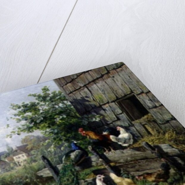 The Farmyard, 1898 by Carl Jutz