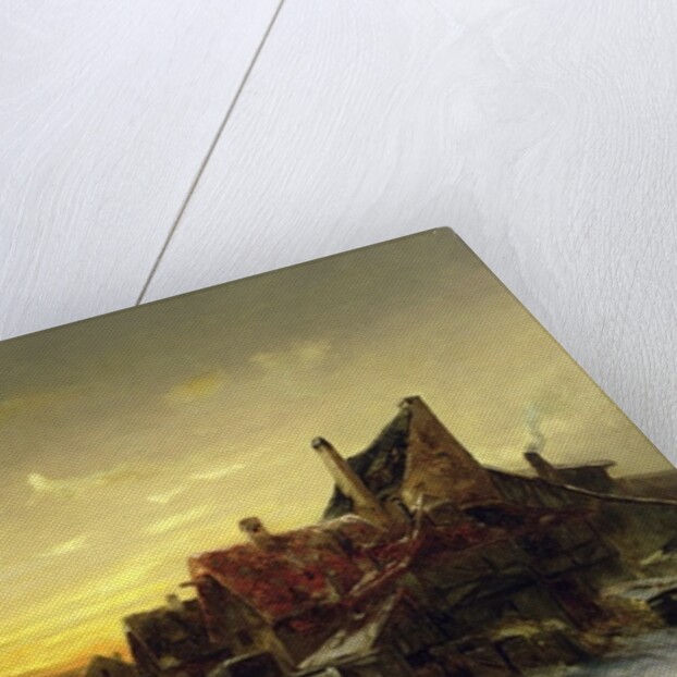 Children Playing on the Ice by Desire Tomassin