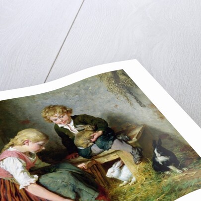 Feeding the Rabbits by Felix Schlesinger