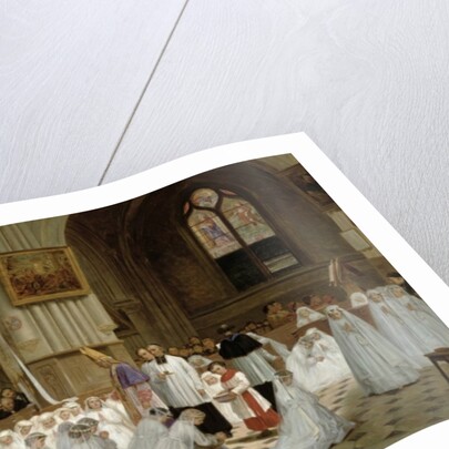 First Communion, 1867 by Theophile Emmanuel Duverger