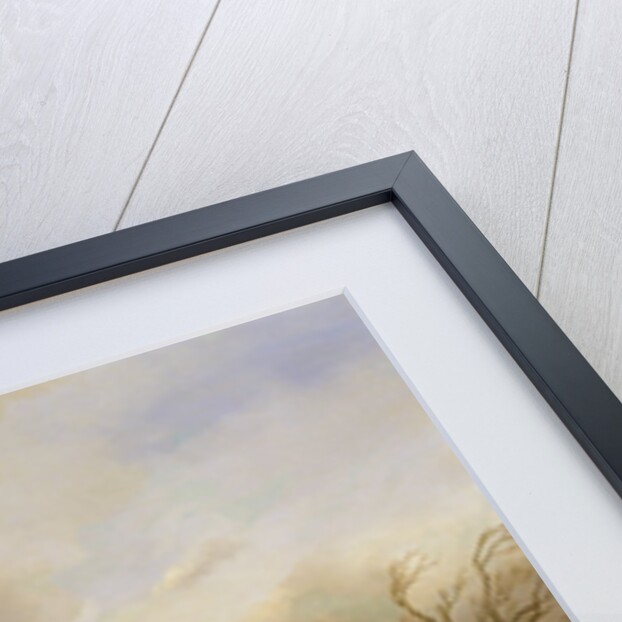 A Couple Crossing the Ice in Windy Weather by Jan Jacob Spohler