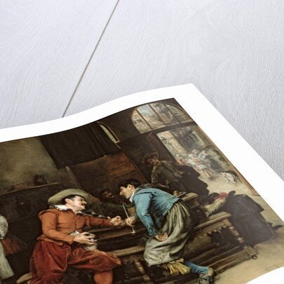 Two Men Talking in a Tavern by Jean Charles Meissonier