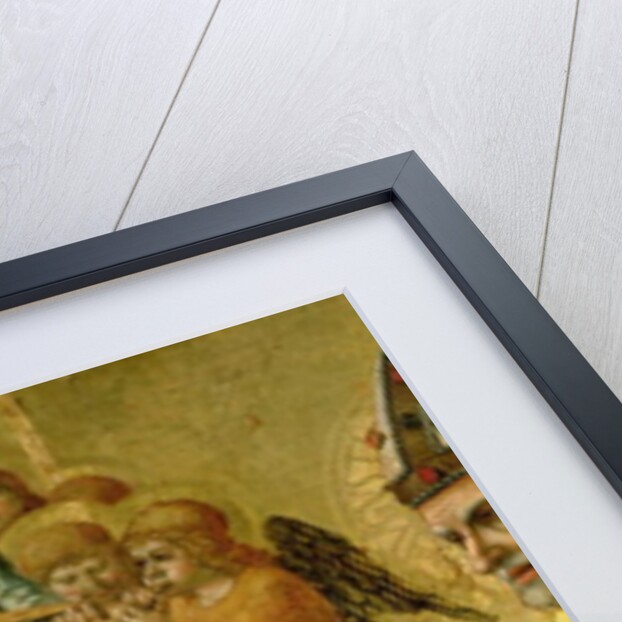 The Marriage of Saint Catherine of Siena, detail of the head of the Virgin and angels, c.1481-1500 by Lorenzo d'Alessandro da Severino II