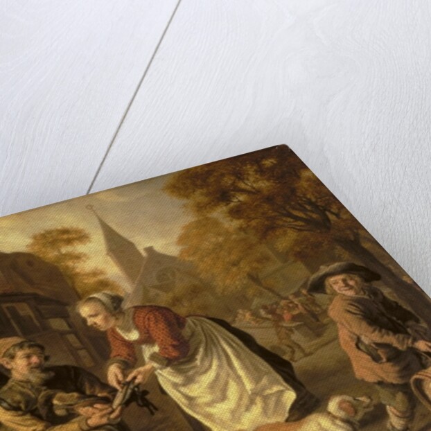 A Village Scene with a Cobbler, c.1650 by Jan (1620-76) Victors