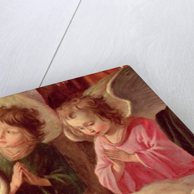 The Adoration of the Shepherds, Angels and Child, detail, c.1640 by Antoine and Louis & Mathieu (1607-77) Le Nain