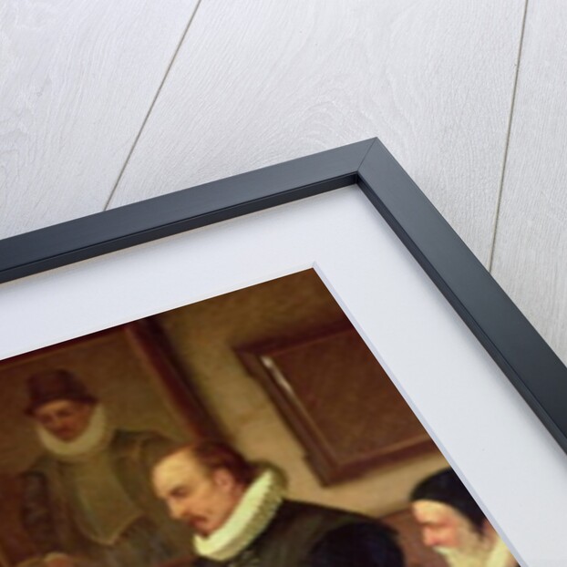 Dr William Gilbert Demonstrating his Experiment on Electricity to Queen Elizabeth I and her Court by Arthur Ackland Hunt