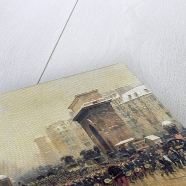 The Passing Regiment, 1875 by Jean-Baptiste Edouard Detaille