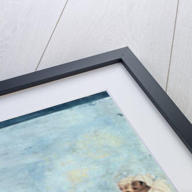 A European Seated on a Terrace with Attendants, c.1760-63 by Dip Chand