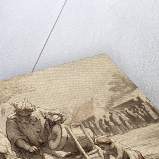 Acrobats at the Fair c.1865-69 by Honore Daumier