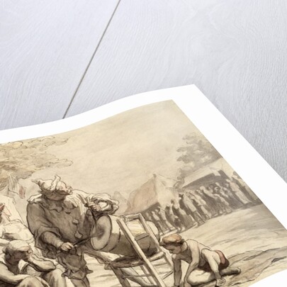 Acrobats at the Fair c.1865-69 by Honore Daumier