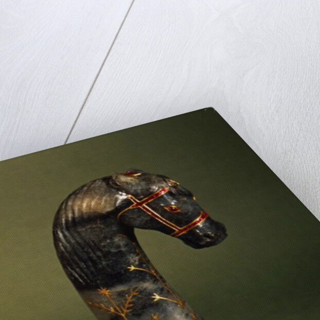 Dagger handle in the form of a horse's head, Mughal, c.1658-1710 by School Indian